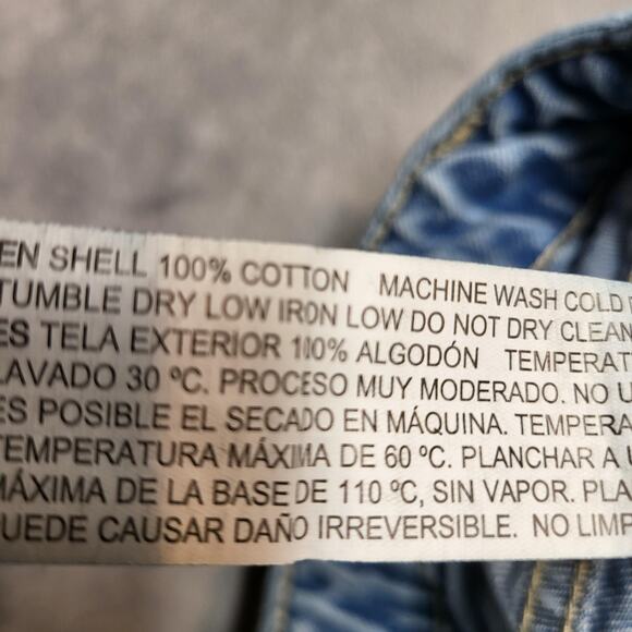 Forever 21 Jeans Womens 27 Light Wash Carpenter Wide Leg High Rise Baggy - Picture 5 of 12